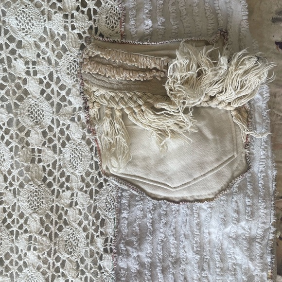 Jelbel Up cycled Lace and Embroidery Patchwork Midi Skirt -ONE of a Kind - Picture 8 of 13